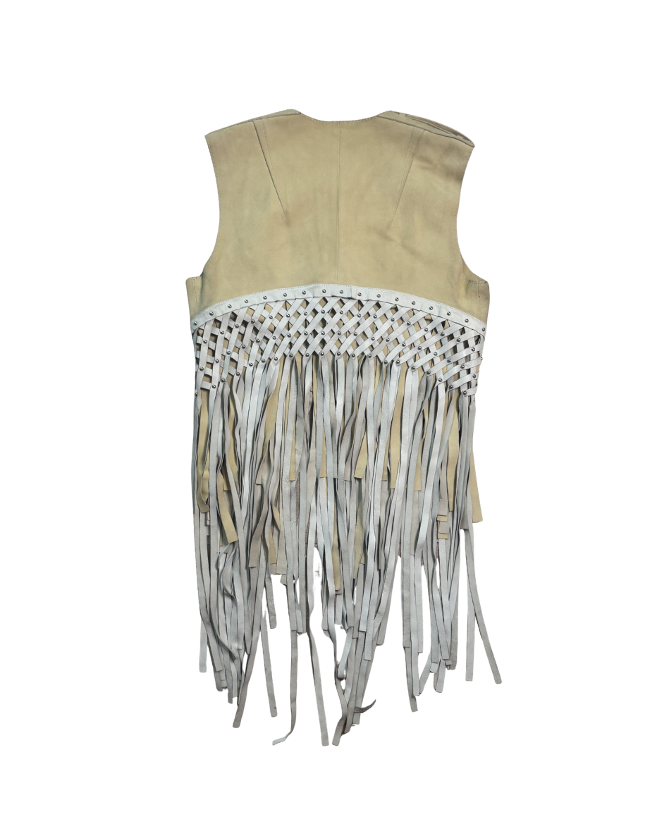 Chloé Suede & Leather Fringe Vest