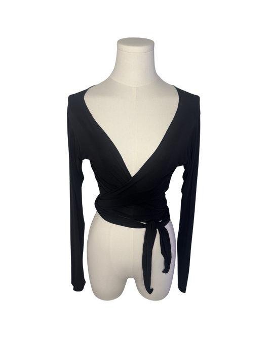 Gianfranco Ferré Black Wrap Top