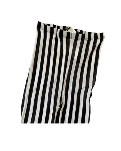 Dolce & Gabbana Black/White Striped Tights