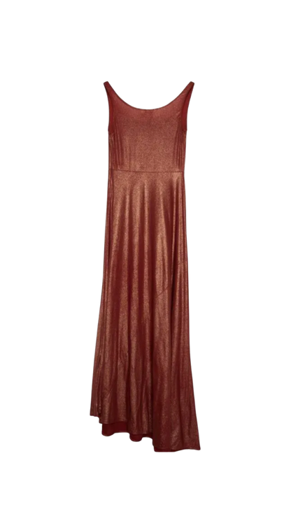 Jean Paul Gaultier ‘Cruella’ Red Metallic Maxi Dress