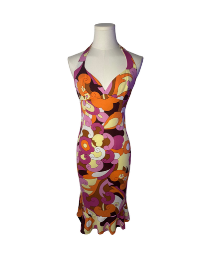 Dolce & Gabbana Floral Halter Midi Dress