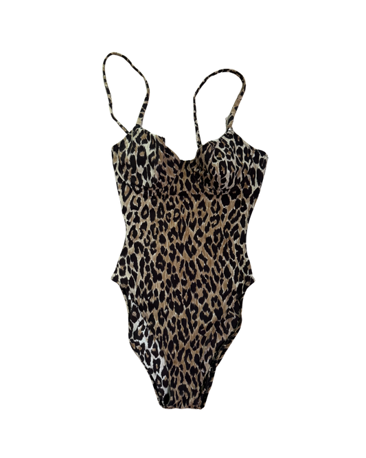 Dolce & Gabbana Backless Leopard One Piece Swimsuit