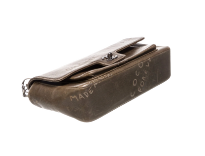 Chanel by Karl Lagerfeld Brown Graffiti Flap Bag