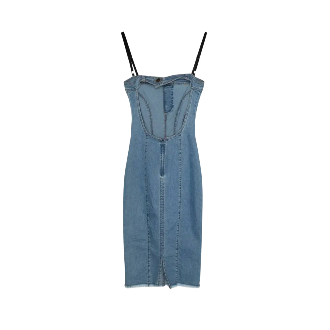 Dolce & Gabbana Denim Open Back Dress