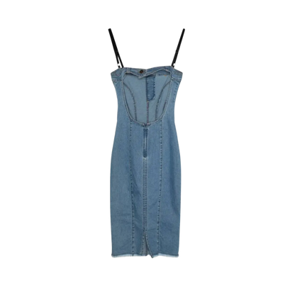 Dolce & Gabbana Denim Open Back Dress