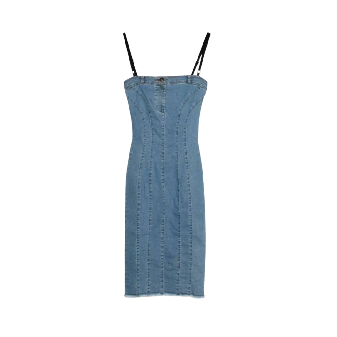 Dolce & Gabbana Denim Open Back Dress
