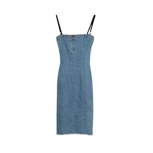 Dolce & Gabbana Denim Open Back Dress