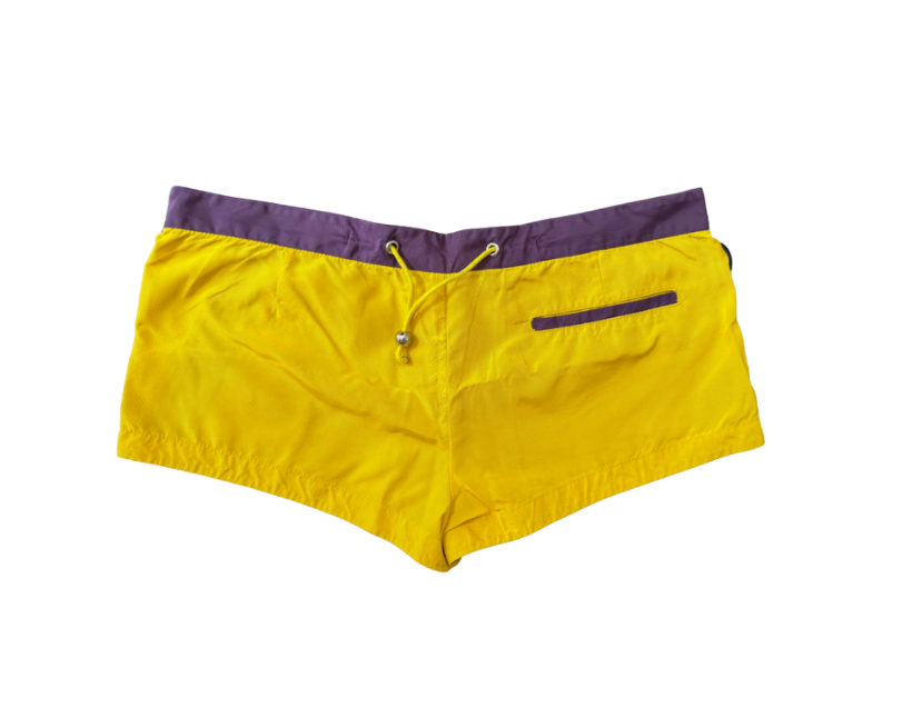 Dsquared² Yellow and Purple Mini Shorts