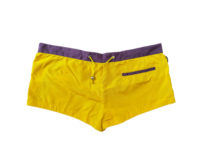 Dsquared² Yellow and Purple Mini Shorts