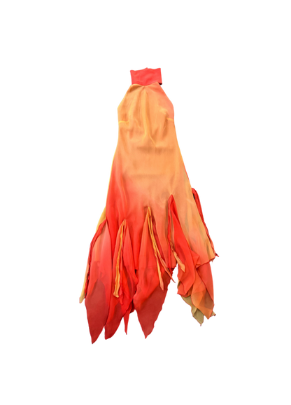 Claudia Cooper Ombre Halter Neck Maxi Dress