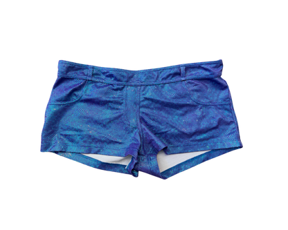 Dolce & Gabbana Blue Iridescent Bikini w/ Matching Shorts