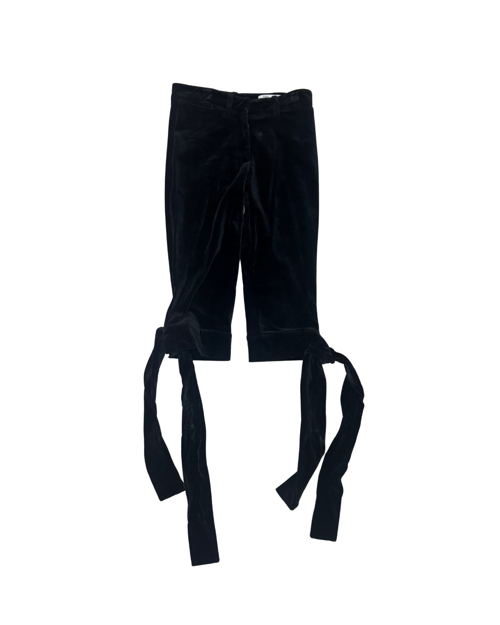 Yves Saint Laurent Velvet Tie Capri Pants