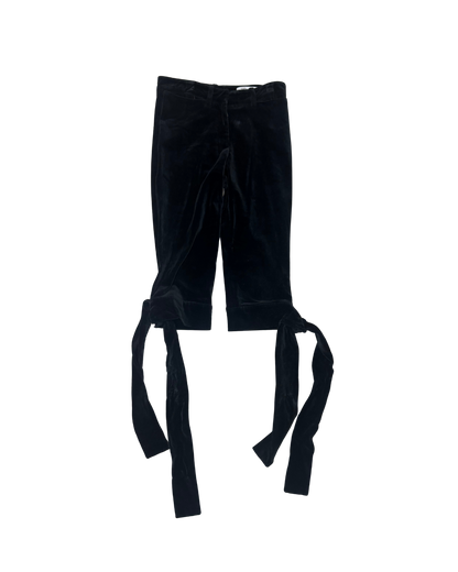 Yves Saint Laurent Velvet Tie Capri Pants