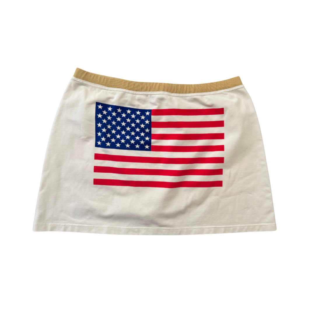 Dolce & Gabbana Beachwear American Flag Mini Skirt