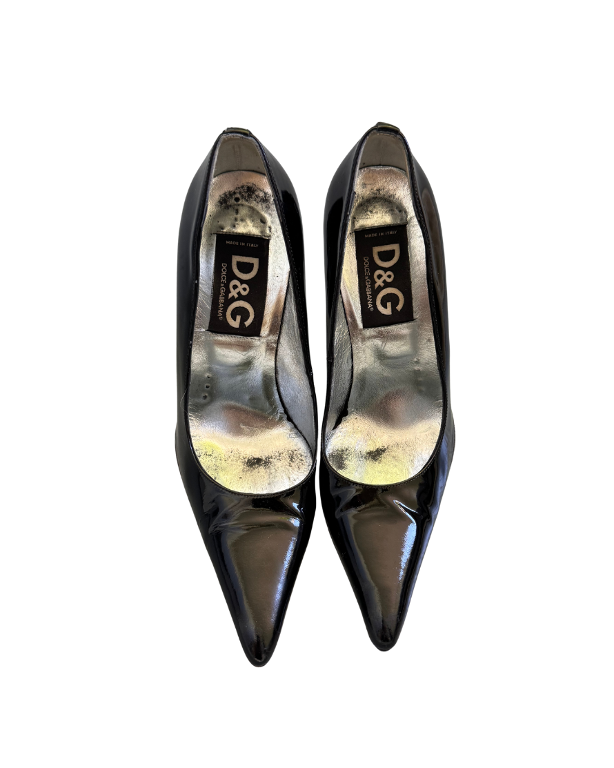 Dolce & Gabbana Black Patent Leather Pumps