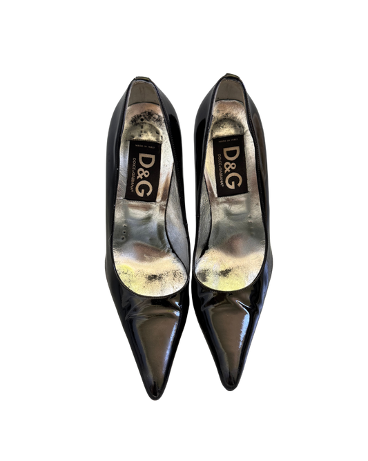 Dolce & Gabbana Black Patent Leather Pumps