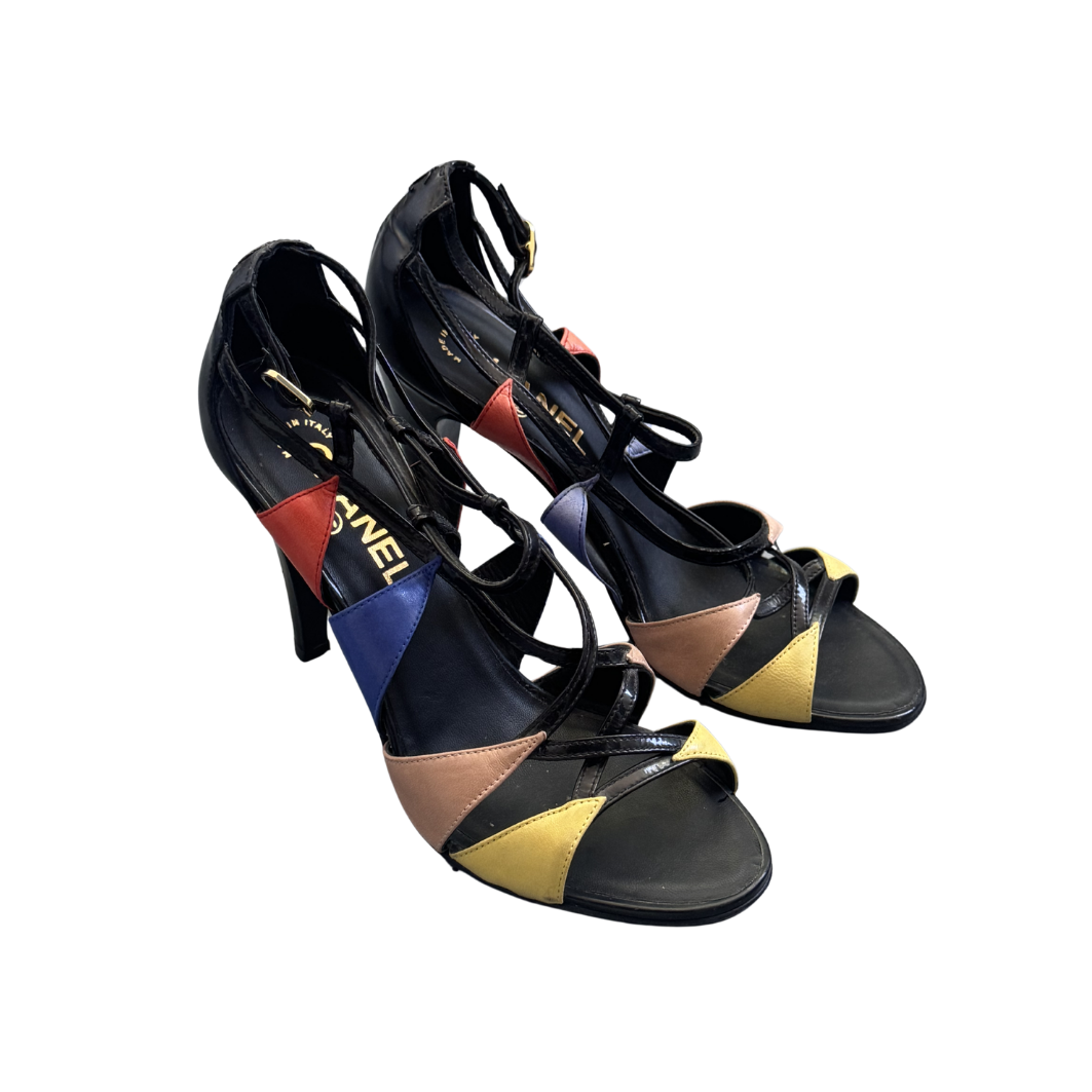 Chanel Multicolor Sandal Heels (Sample Piece)