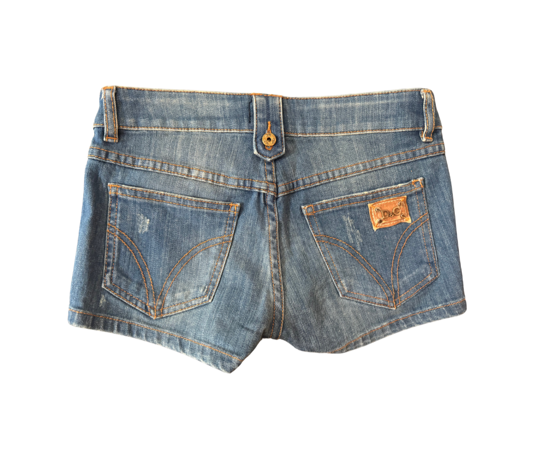 Dolce & Gabbana Denim Micro Mini Shorts