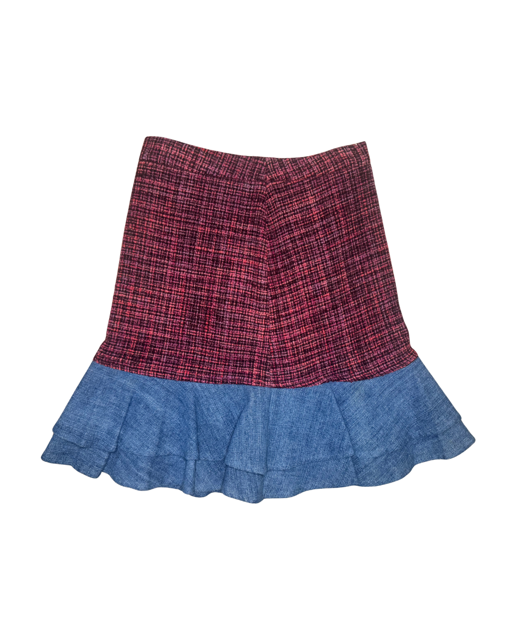 Dolce & Gabbana Tweed and Denim Skirt