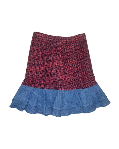 Dolce & Gabbana Tweed and Denim Skirt