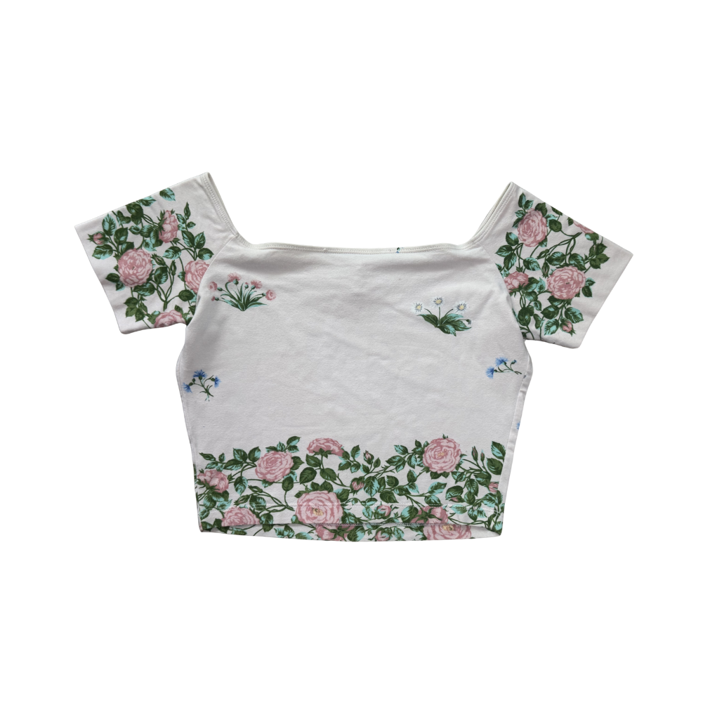 Anna Molinari by Blumarine Cropped Printed Top