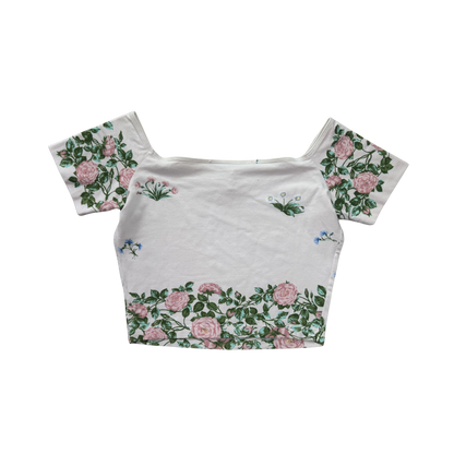 Anna Molinari by Blumarine Cropped Printed Top