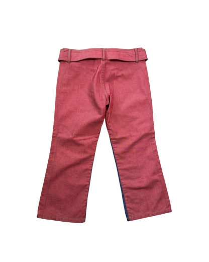 Diesel Red & Blue Belted Capri Pants