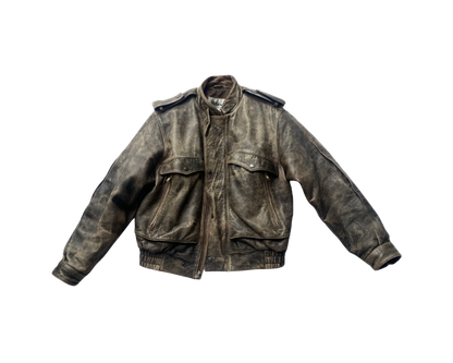 Wilsons Leather Brown Distressed Jacket