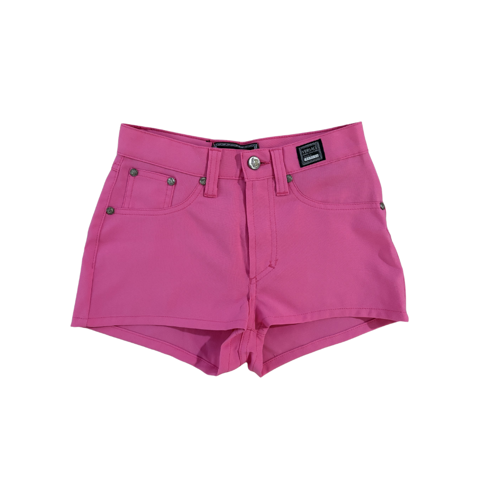 Versace Jeans Couture Pink Micro Mini Shorts