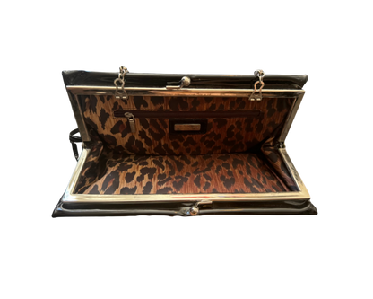 Dolce & Gabbana Black Patent Leather Shoulder Bag