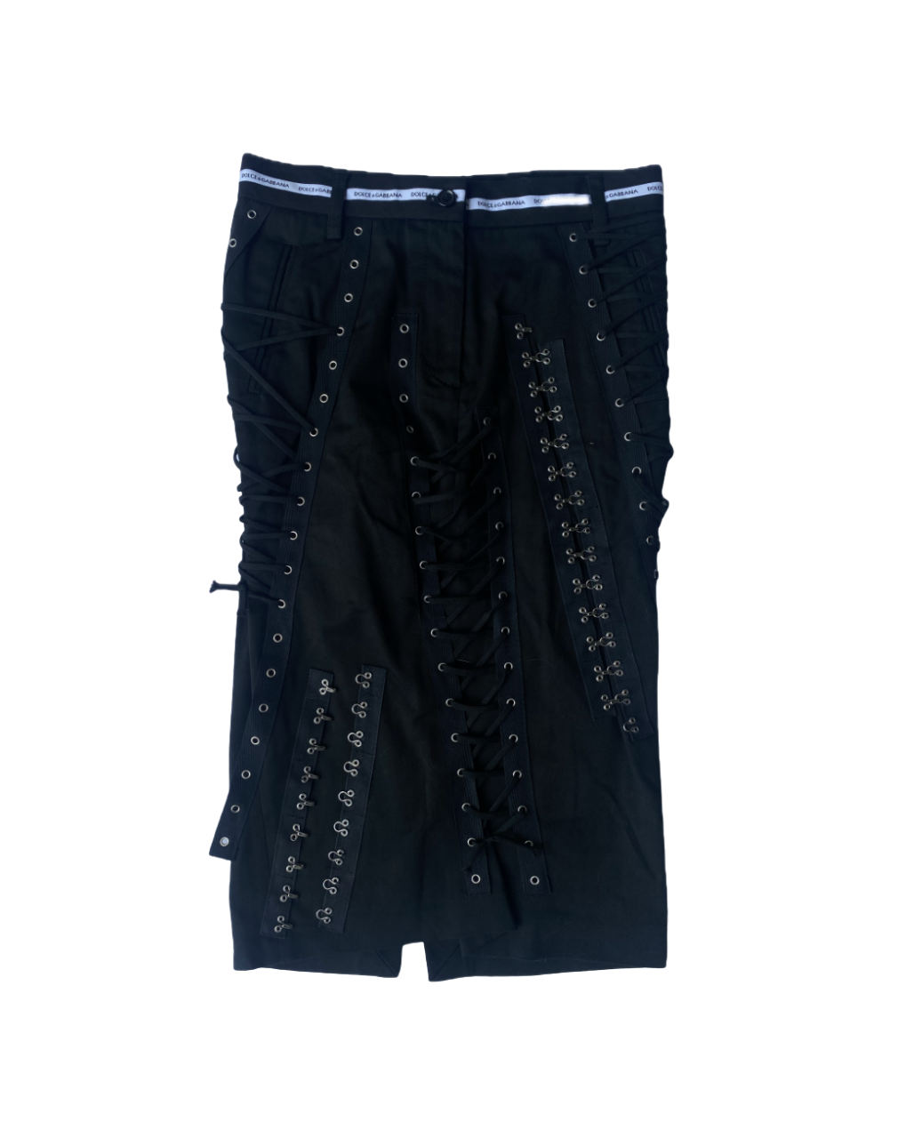 Dolce & Gabbana Lace Up Hook-eye Skirt