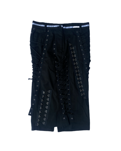 Dolce & Gabbana Lace Up Hook-eye Skirt