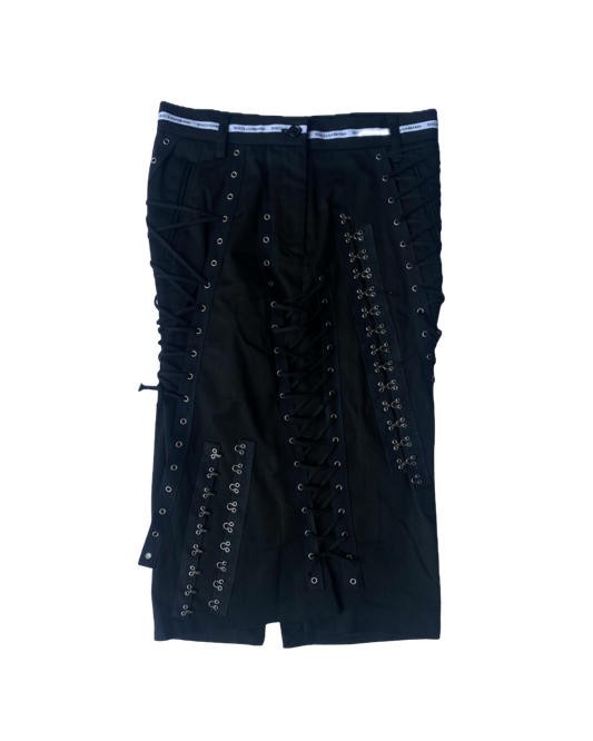 Dolce & Gabbana Lace Up Hook-eye Skirt