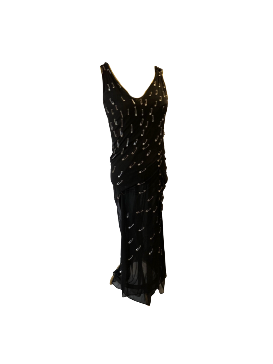 Moschino Cheap & Chic Safety Pin Maxi Dress