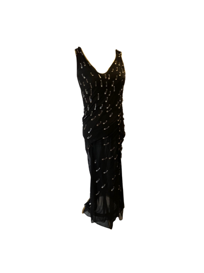 Moschino Cheap & Chic Safety Pin Maxi Dress