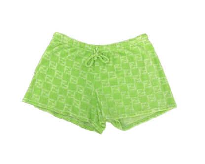 Fendi Terry Cloth Logo Shorts
