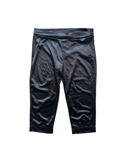 Dolce & Gabbana Black Shiny Capri Pants