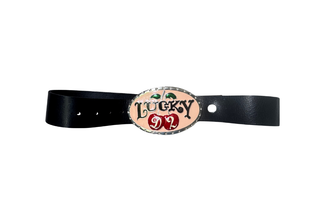 Dsquared² “Lucky D2” Cherry Buckle Belt