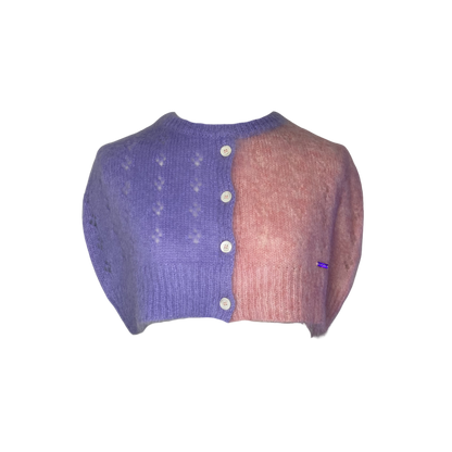 Dsquared² Mohair Mini Cropped Cardigan Cape