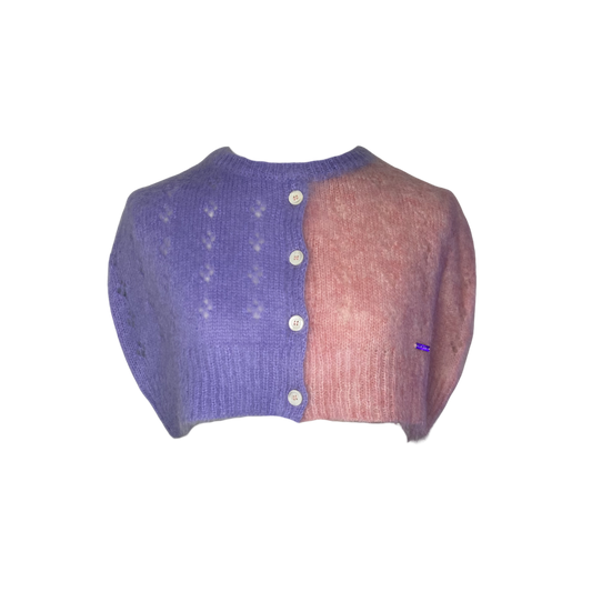 Dsquared² Mohair Mini Cropped Cardigan Cape