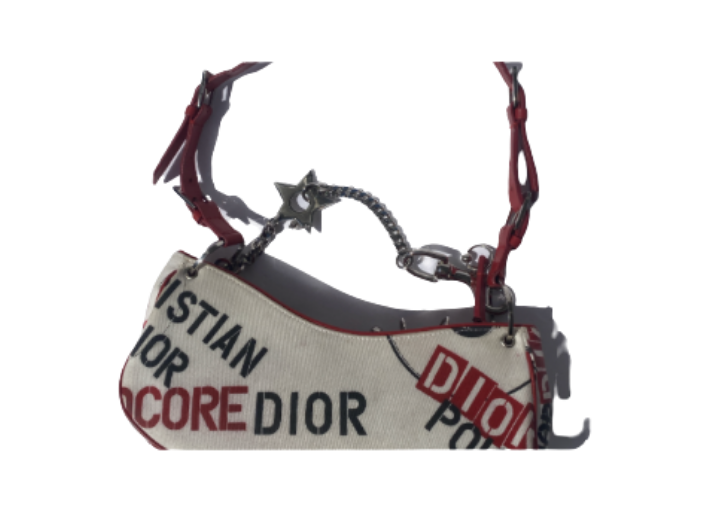 Christian Dior by John Galliano ‘Hardcore’ Pierced Shoulder Bag