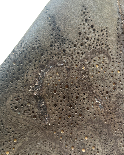 Roberto Cavalli Brown Leather Pants