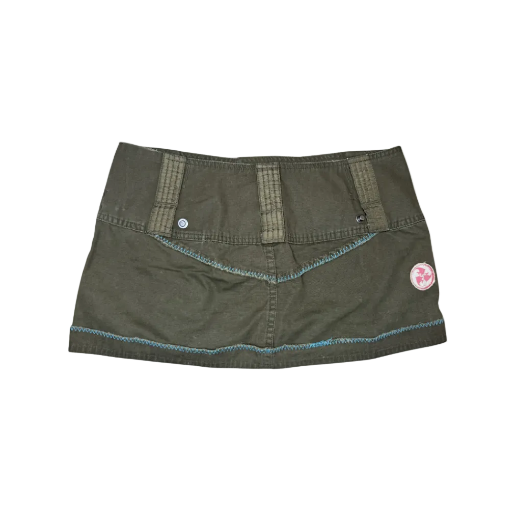Diesel Green Utility Mini Skirt