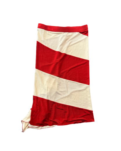 Jean Paul Gaultier Soleil Red Striped Skirt