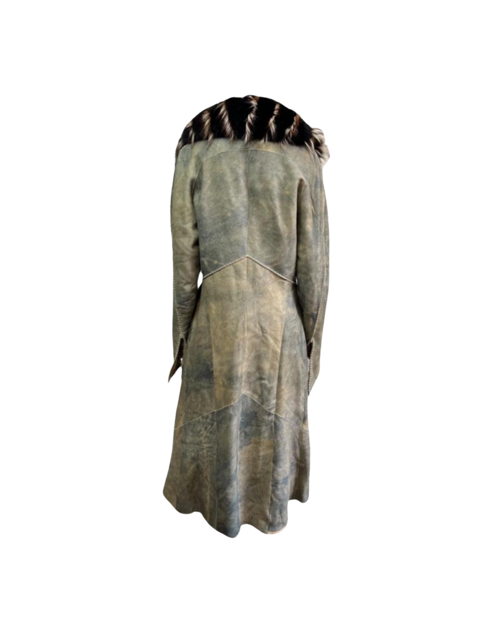 Roberto Cavalli Afghan Fur Collar Coat