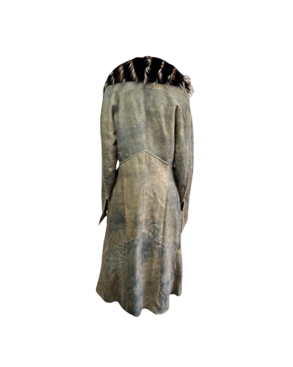 Roberto Cavalli Afghan Fur Collar Coat