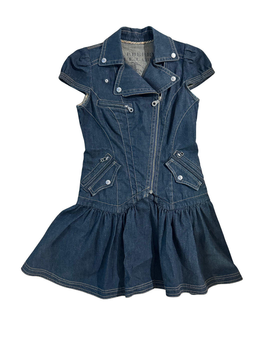Burberry Blue Denim Mini Dress