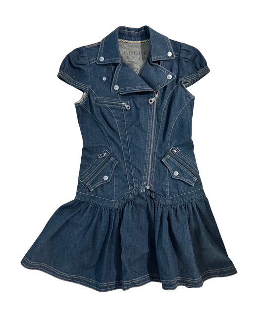 Burberry Blue Denim Mini Dress