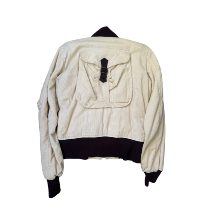 Dolce & Gabbana Rabbit Fur Lined Corduroy Cargo Jacket