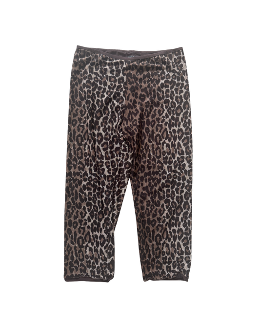 Dolce & Gabbana Mare Leopard Mesh Capri Leggings